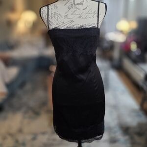 Topshop Lacy Black Dress Size 8